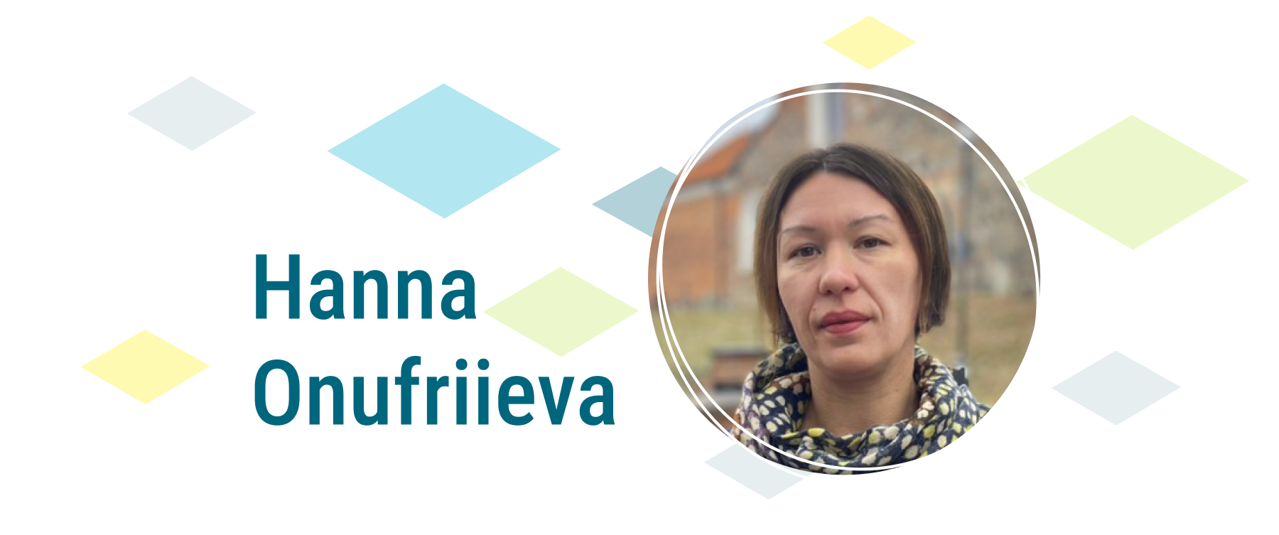 Photo Hanna Onufriieva - Graphic Designer - Project Coordinator